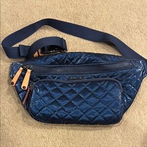 MZ Wallace Midnight Liquid Metro Sling